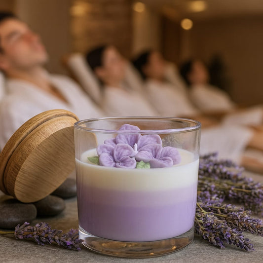 Relaxation ā lavender candle
