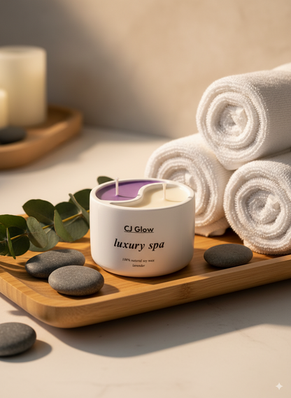 Luxury Spa Resin Vase – Candle