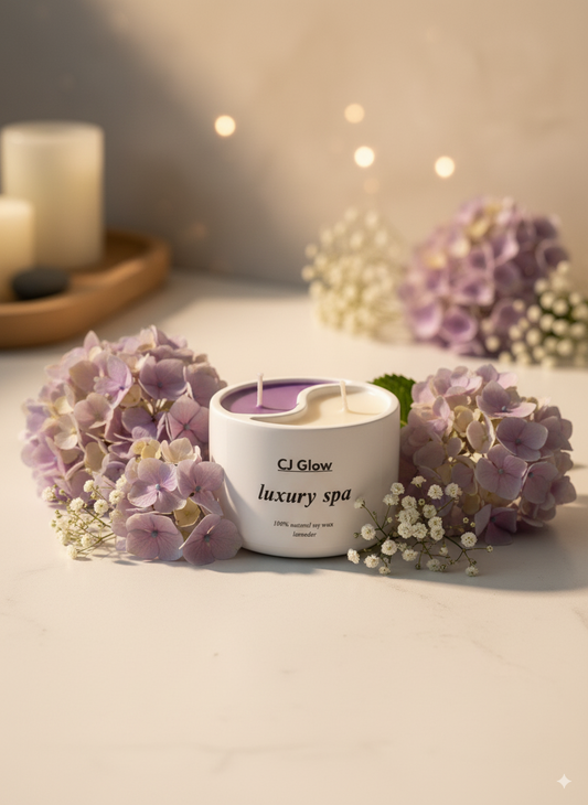 Luxury Spa Resin Vase – Candle