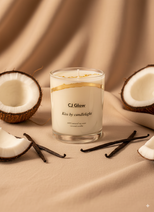 Kiss by Candle Light – coconut vanilla candle