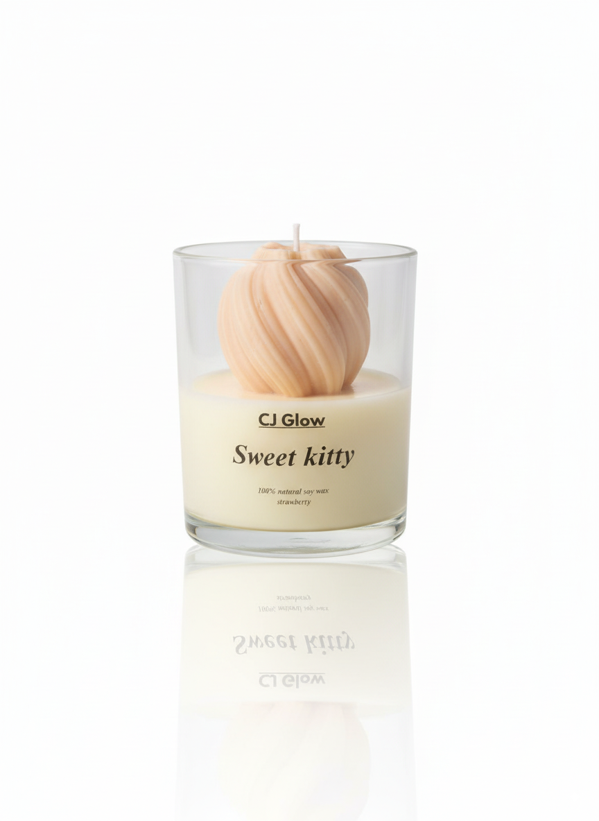 Sweet Kitty – strawberry candle