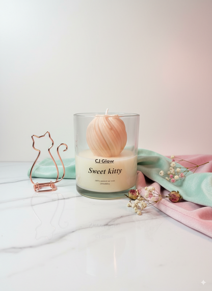 Sweet Kitty – strawberry candle