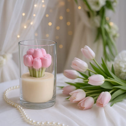 Lovely Tulip – strawberry Candle